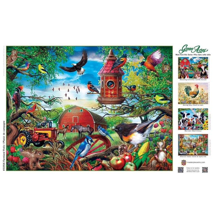 MasterPieces Green Acres 300 Piece EZ Grip Jigsaw Puzzle Farm Animals 18x24 Image 4