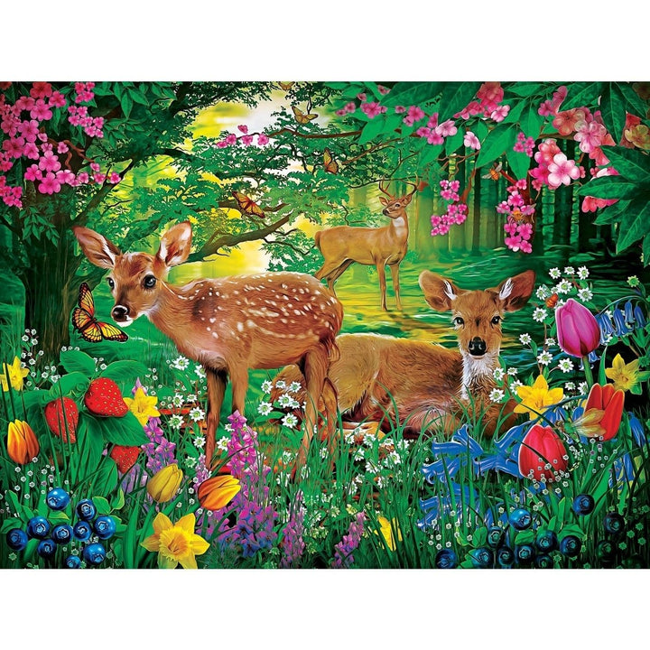 Green Acres 300 Piece EZ Grip Jigsaw Puzzle Farm Animals Spring 18x24 inches Image 2