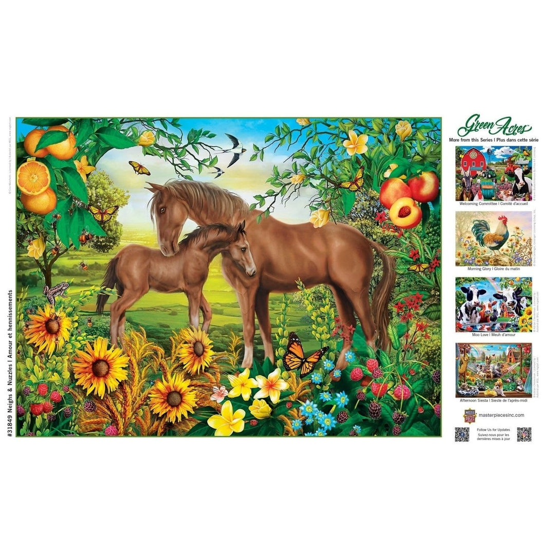 MasterPieces Green Acres EZ Grip Jigsaw Puzzle 300 Piece Farm Animals 18x24 Image 4