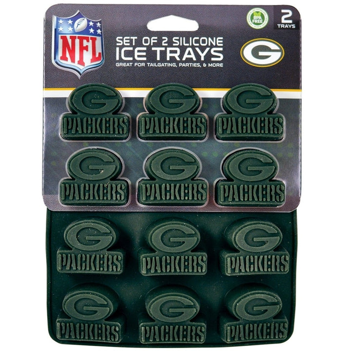 Green Bay Packers Silicone Ice Cube Tray Candy Mold Team Color Food Grade Image 2