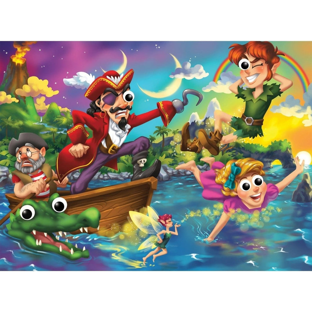 Googly Eyes Peter Pan 48 Piece Jigsaw Puzzle Eco-Friendly 19x14 Inches Image 2