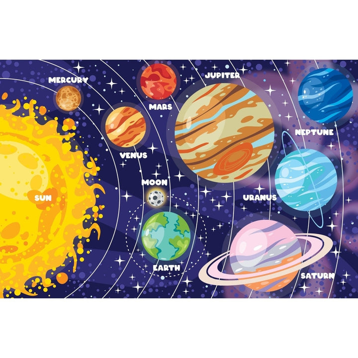 Glow in the Dark Solar System Puzzle 48 Piece Floor Jigsaw 36x24 Eco Friendly Image 2