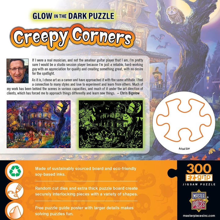 Glow in the Dark - Creepy Corners 300 Piece EZ Grip Jigsaw Puzzle Image 3