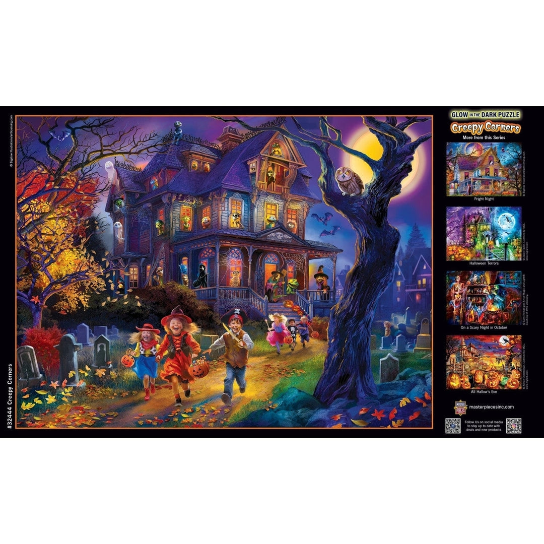 Glow in the Dark - Creepy Corners 300 Piece EZ Grip Jigsaw Puzzle Image 4