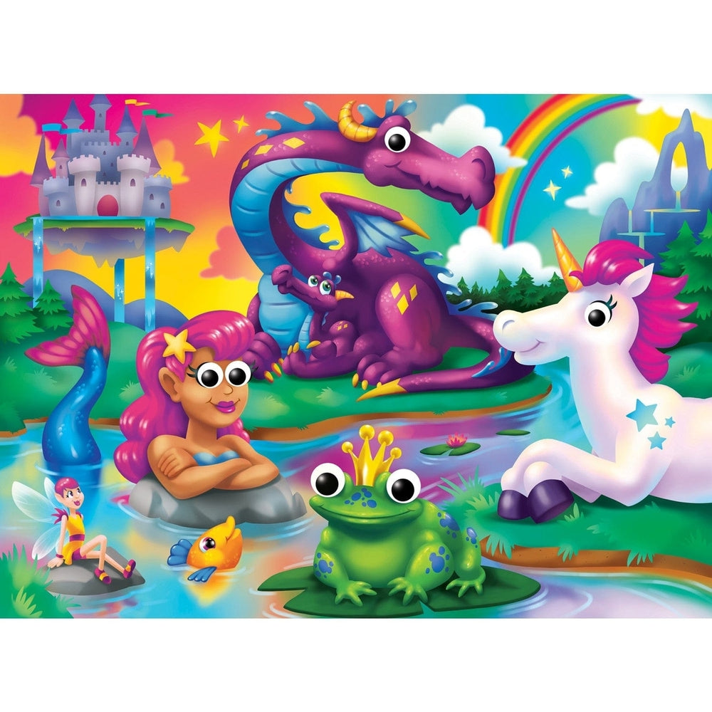 Googly Eyes Fantasy Friends 48 Piece Kids Jigsaw Puzzle with Wiggly Eyes 19x14 Image 2