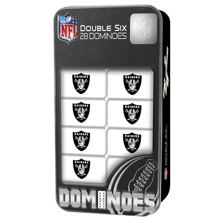 Las Vegas Raiders NFL Team Dominoes Collector Edition Double Six Game Set Image 1