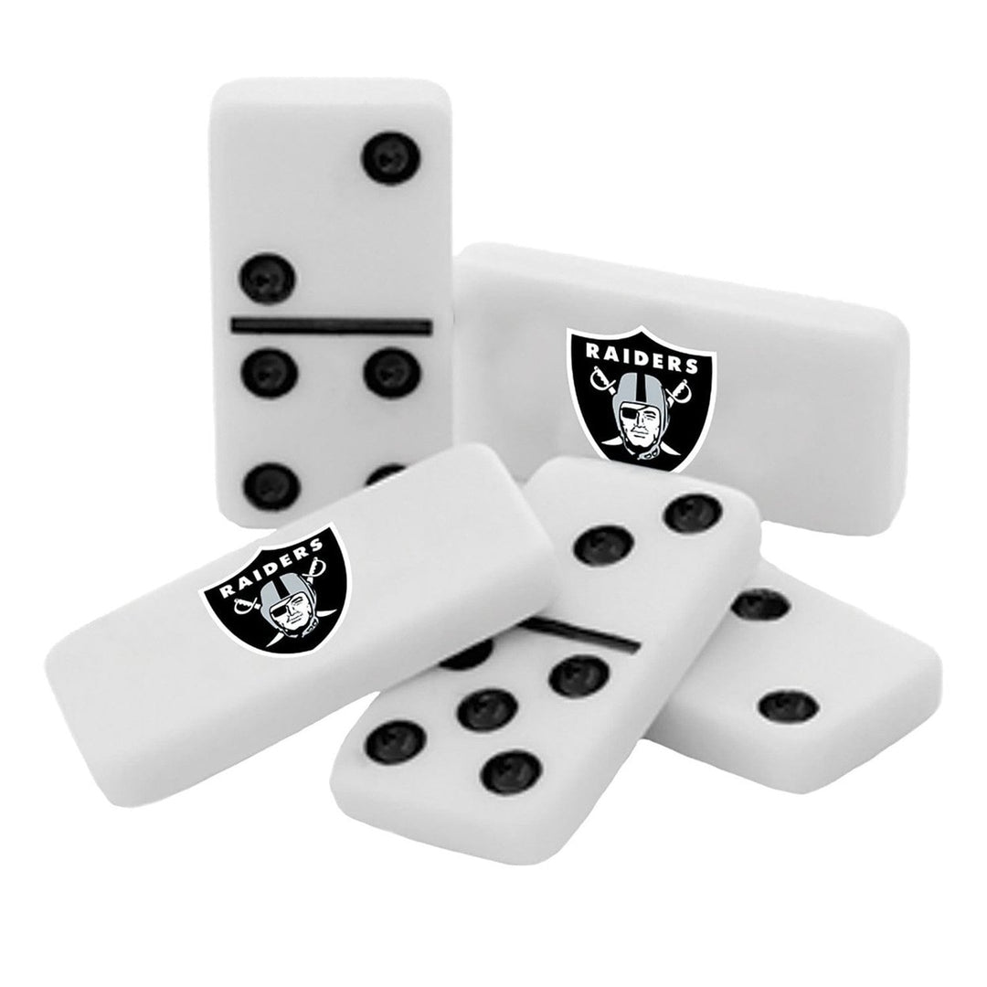 Las Vegas Raiders NFL Team Dominoes Collector Edition Double Six Game Set Image 2