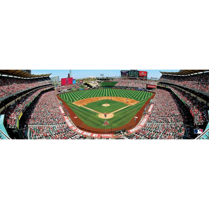 Los Angeles Angels 1000 Piece Panoramic Jigsaw Puzzle MLB MasterPieces Recycled Image 2