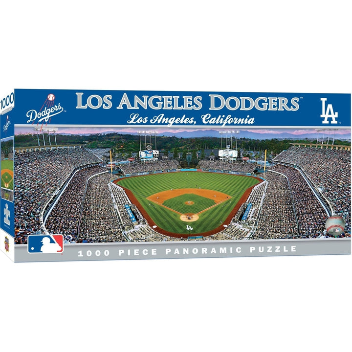 Los Angeles Dodgers 1000 Piece Panoramic Jigsaw Puzzle Recycled Material 13x39 Image 1