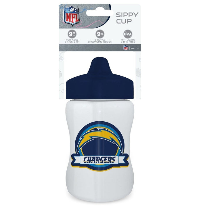 Los Angeles Chargers Sippy Cup BPA Free 9oz Ergonomic Toddler Cup Official NFL Image 2