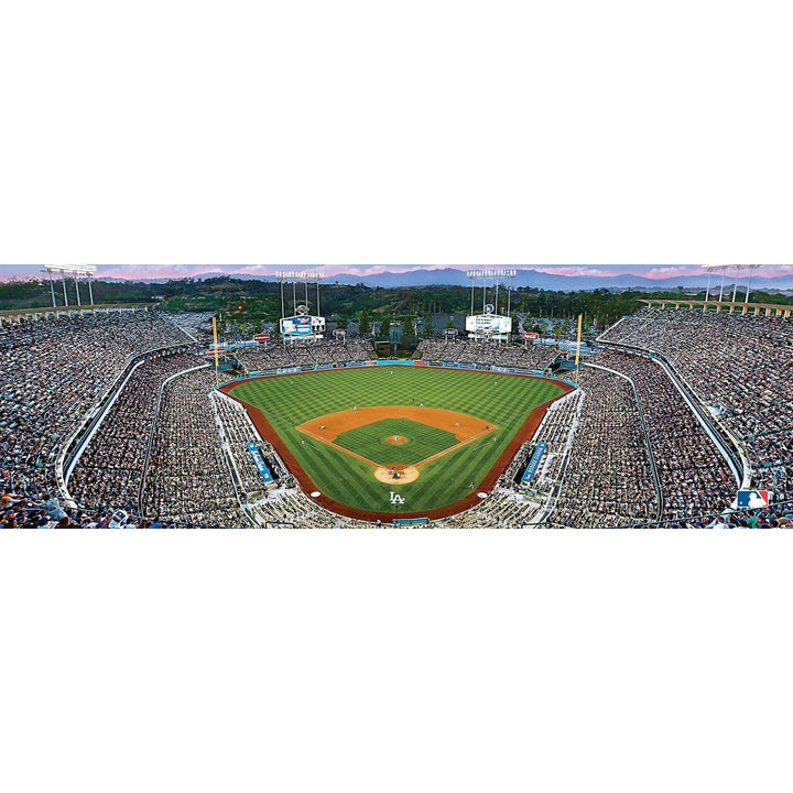 Los Angeles Dodgers 1000 Piece Panoramic Jigsaw Puzzle Recycled Material 13x39 Image 2