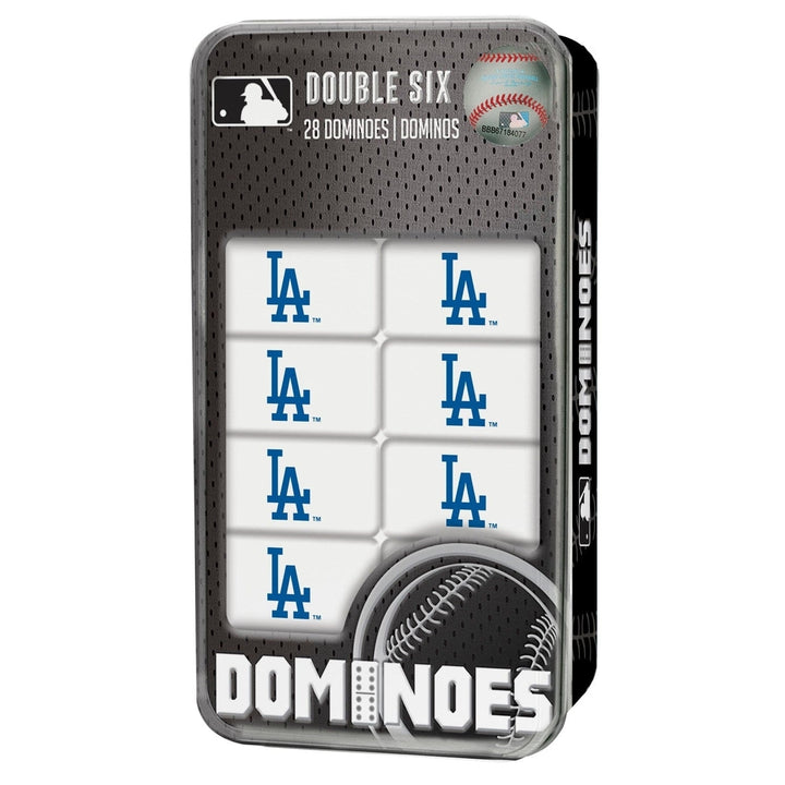 Los Angeles Dodgers Dominoes Set Officially Licensed Sports Game Collectible Tin Image 1