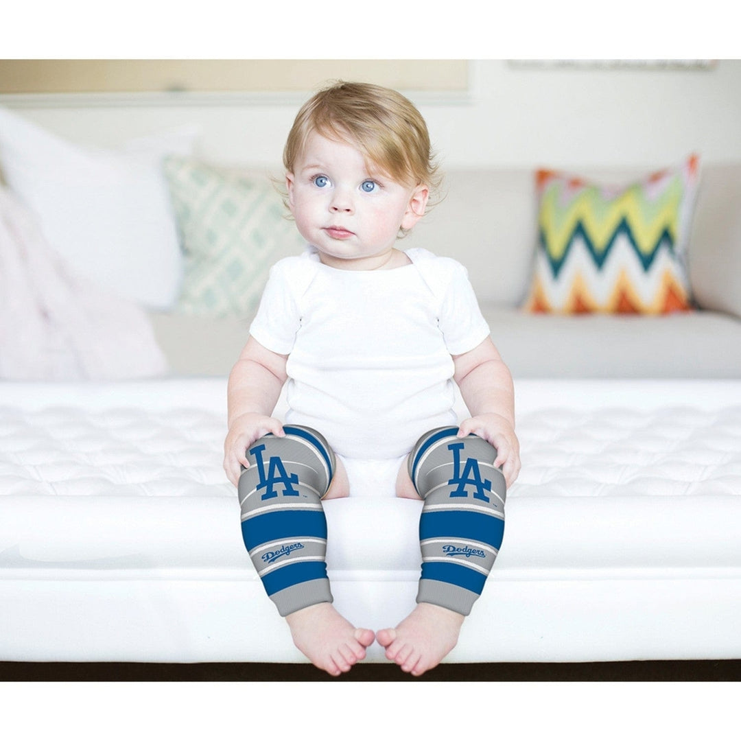 Los Angeles Dodgers Baby Leg Warmers Unisex Cotton Blend Stretchy 9-35 lbs Image 4