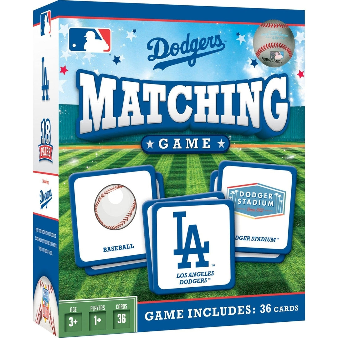 Los Angeles Dodgers MLB Matching Game Memory Card Game for Families and Kids Image 1