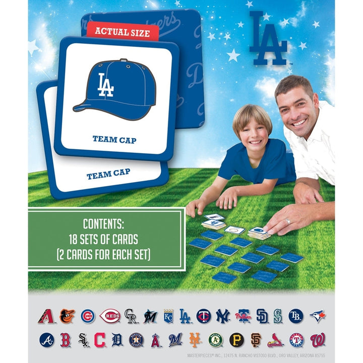 Los Angeles Dodgers MLB Matching Game Memory Card Game for Families and Kids Image 3