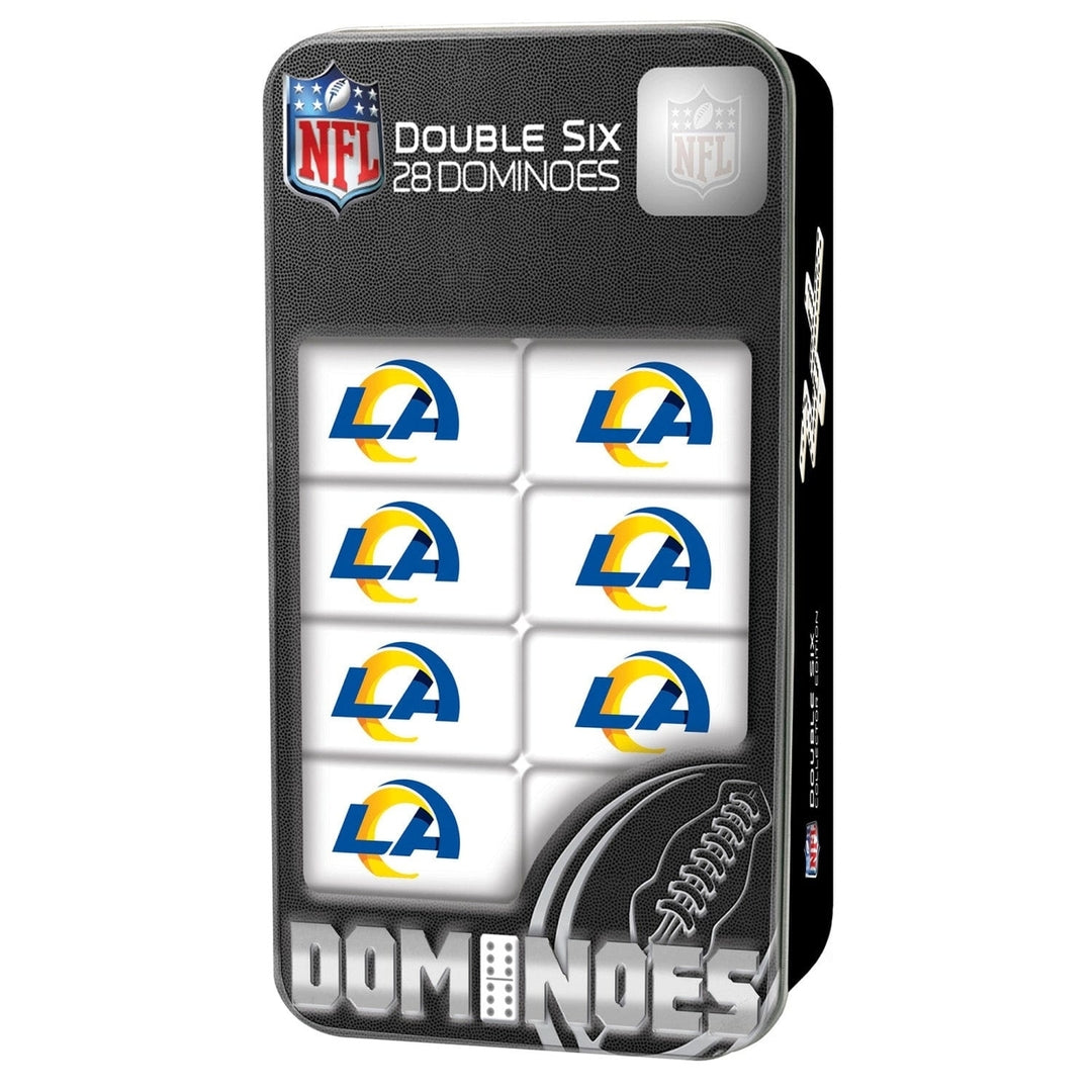 Los Angeles Rams Dominoes Set Officially Licensed Collectible 28 Resin Pieces Image 1