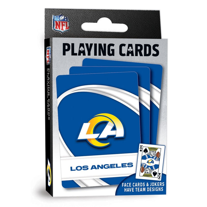 Los Angeles Rams Playing Cards 54 Card Deck NFL Team Card Game Set Image 1