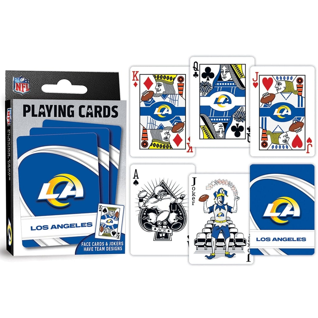 Los Angeles Rams Playing Cards 54 Card Deck NFL Team Card Game Set Image 3