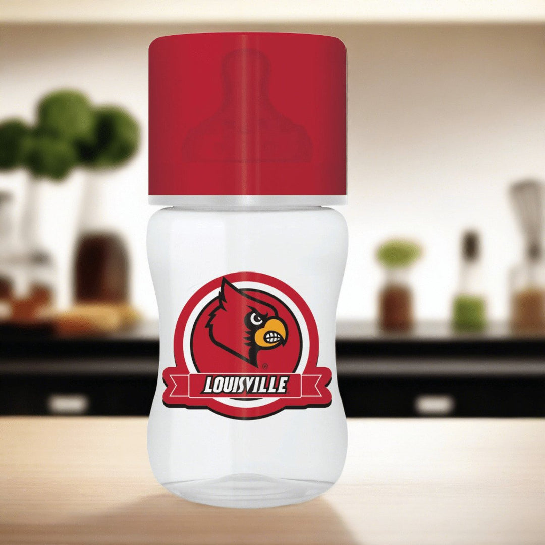 Louisville Cardinals Baby Bottle 9oz BPA-Free Silicone Nipple Infant Care Image 3