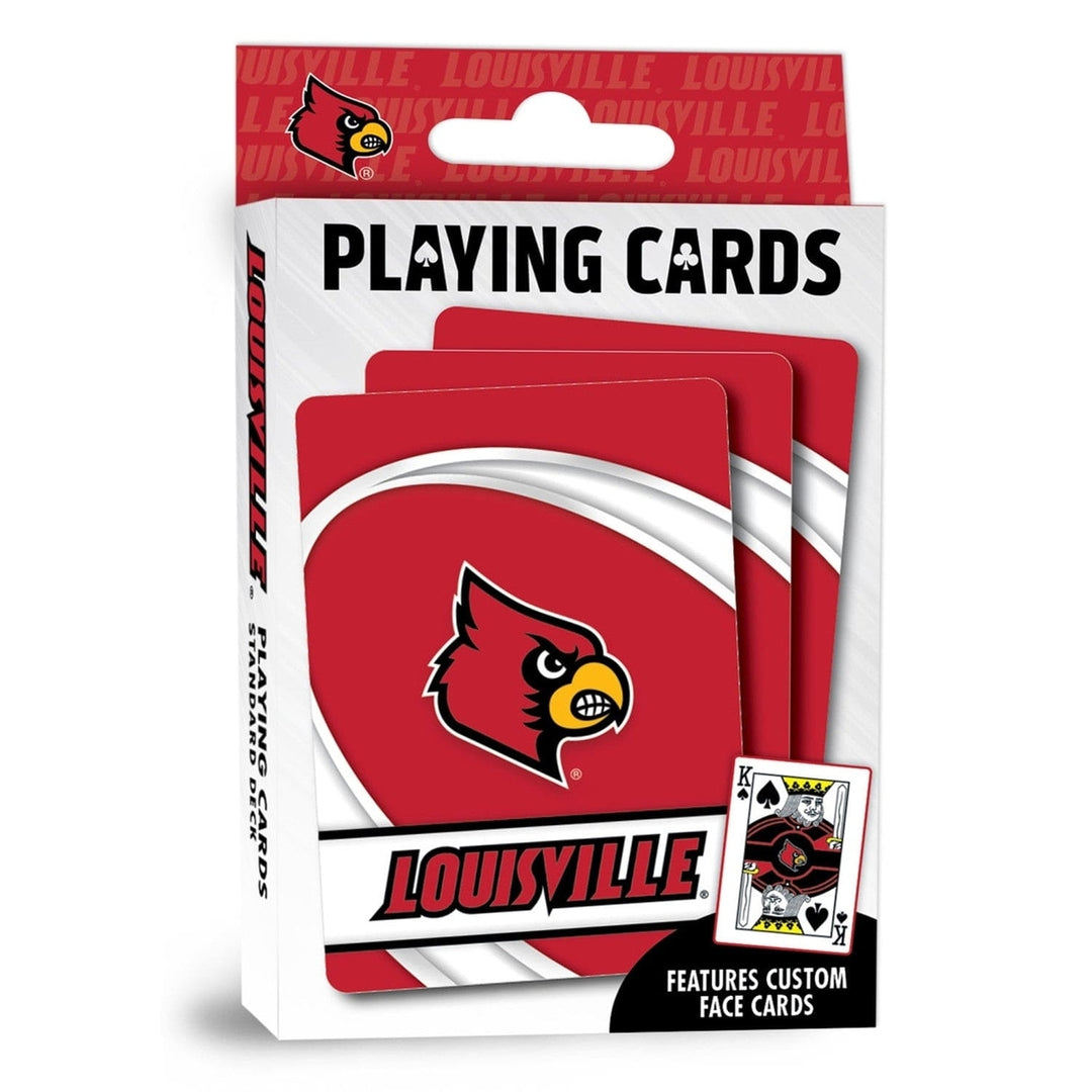 Louisville Cardinals Playing Cards 54 Card Deck NCAA Team Design Officially Licensed Image 1