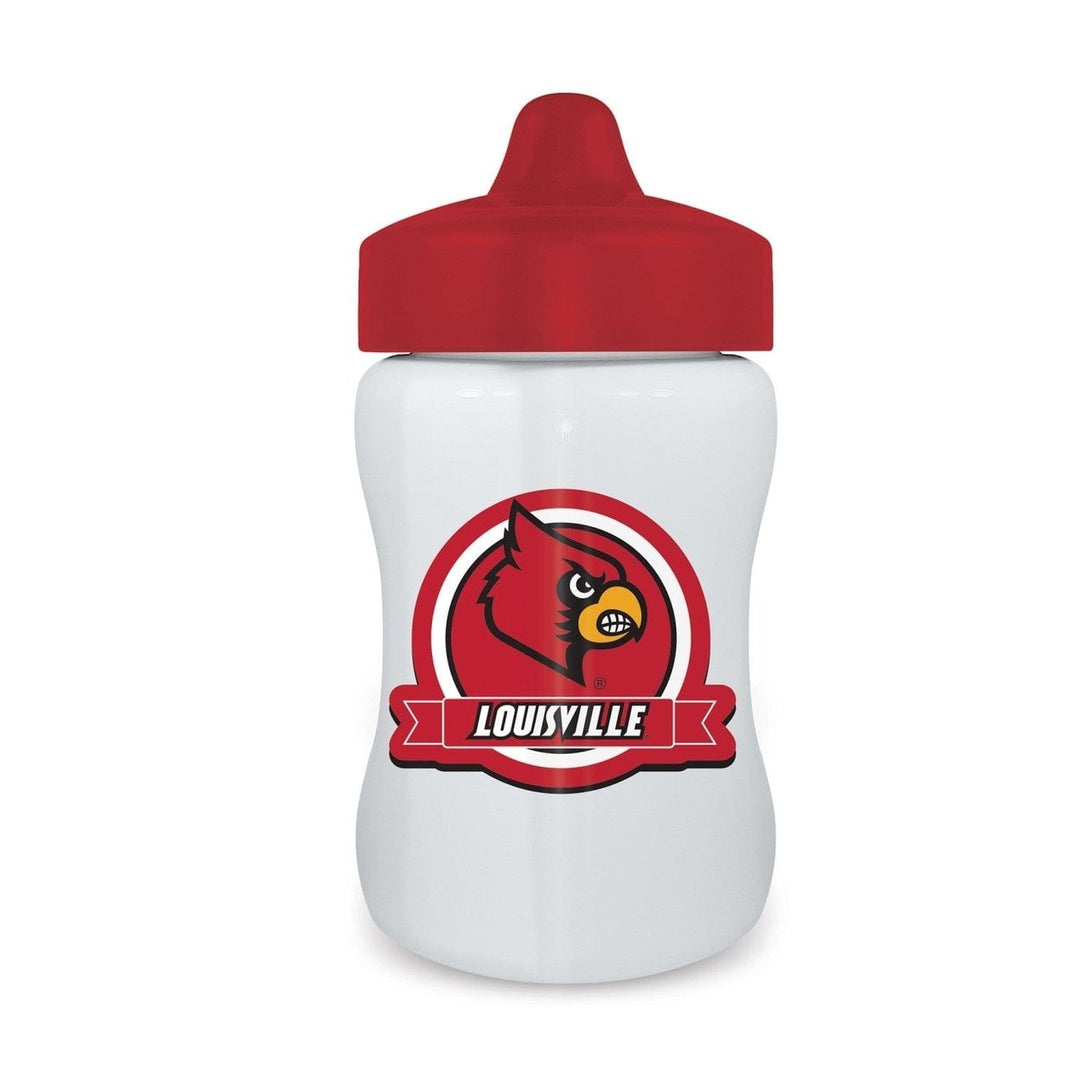 Louisville Cardinals Sippy Cup 9oz BPA Free Dishwasher Safe Toddler Cup Image 1