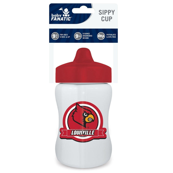 Louisville Cardinals Sippy Cup 9oz BPA Free Dishwasher Safe Toddler Cup Image 2