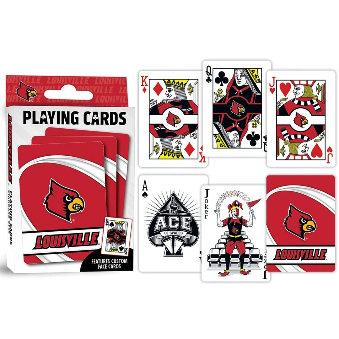 Louisville Cardinals Playing Cards 54 Card Deck NCAA Team Design Officially Licensed Image 3