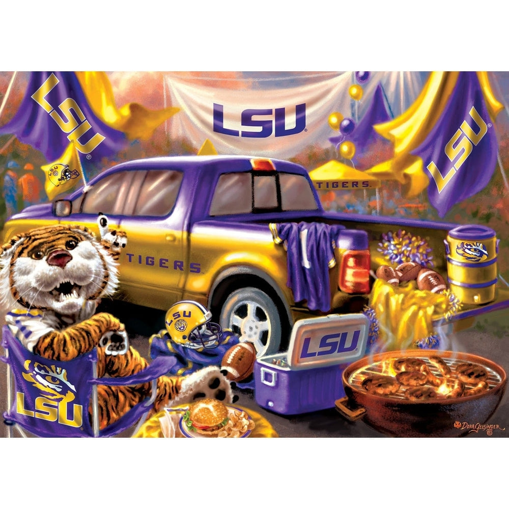 LSU Tigers 1000 Piece Jigsaw Puzzle 19.25in x 26.75in Eco-Friendly Chipboard Image 2