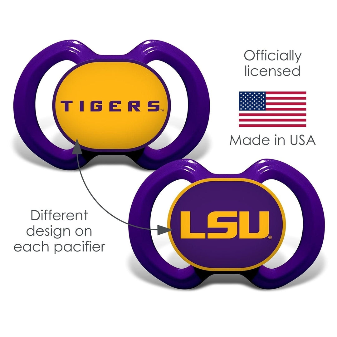 LSU Tigers - Pacifier 2-Pack Image 3