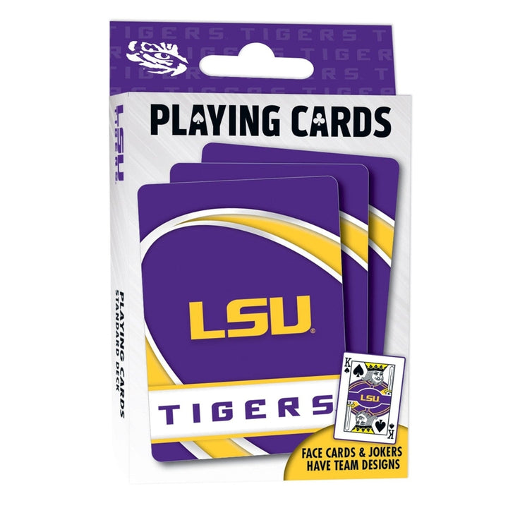 LSU Tigers Playing Cards 54 Card Deck Officially Licensed NCAA Team Cards Image 1