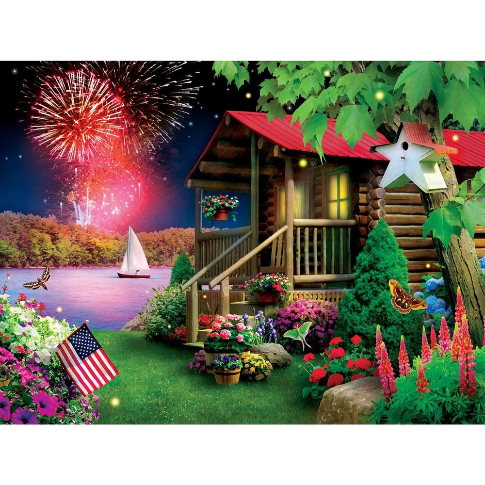 Memory Lane Summer Celebration 300 Piece EZ Grip Jigsaw Puzzle by MasterPieces Image 2