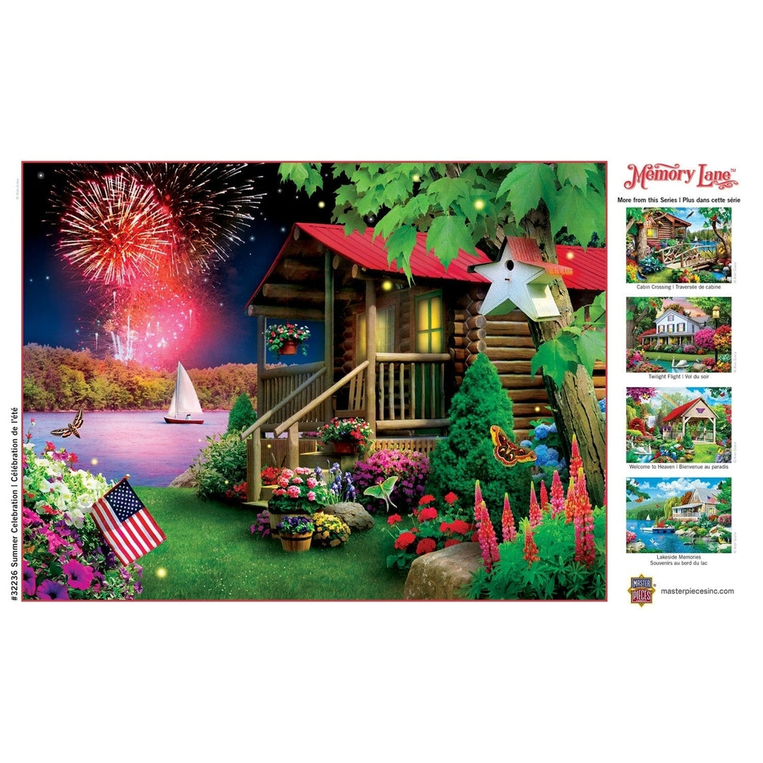 Memory Lane Summer Celebration 300 Piece EZ Grip Jigsaw Puzzle by MasterPieces Image 4