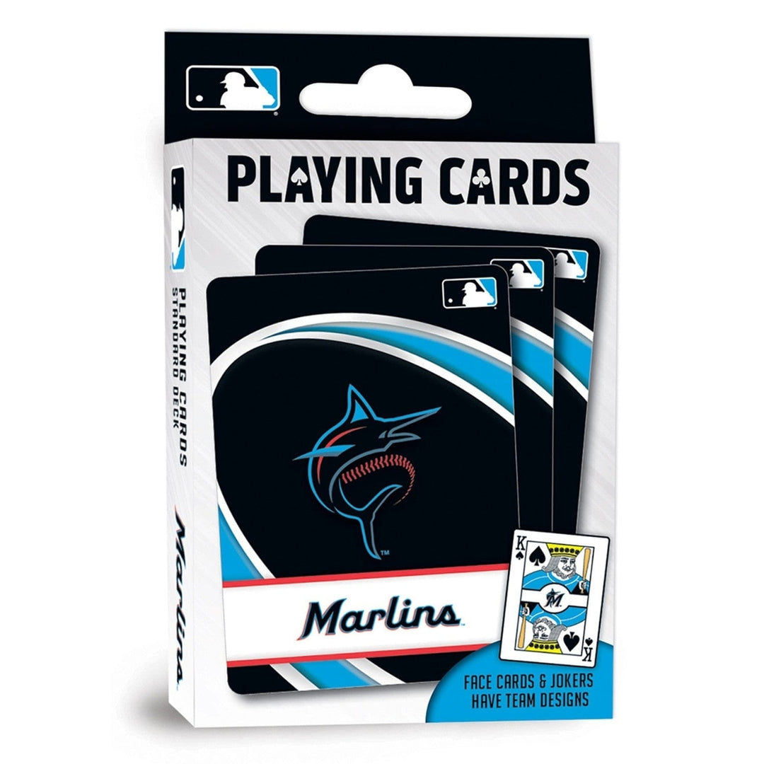 Miami Marlins Playing Cards 54 Card Deck Officially Licensed MLB Fan Deck Image 1