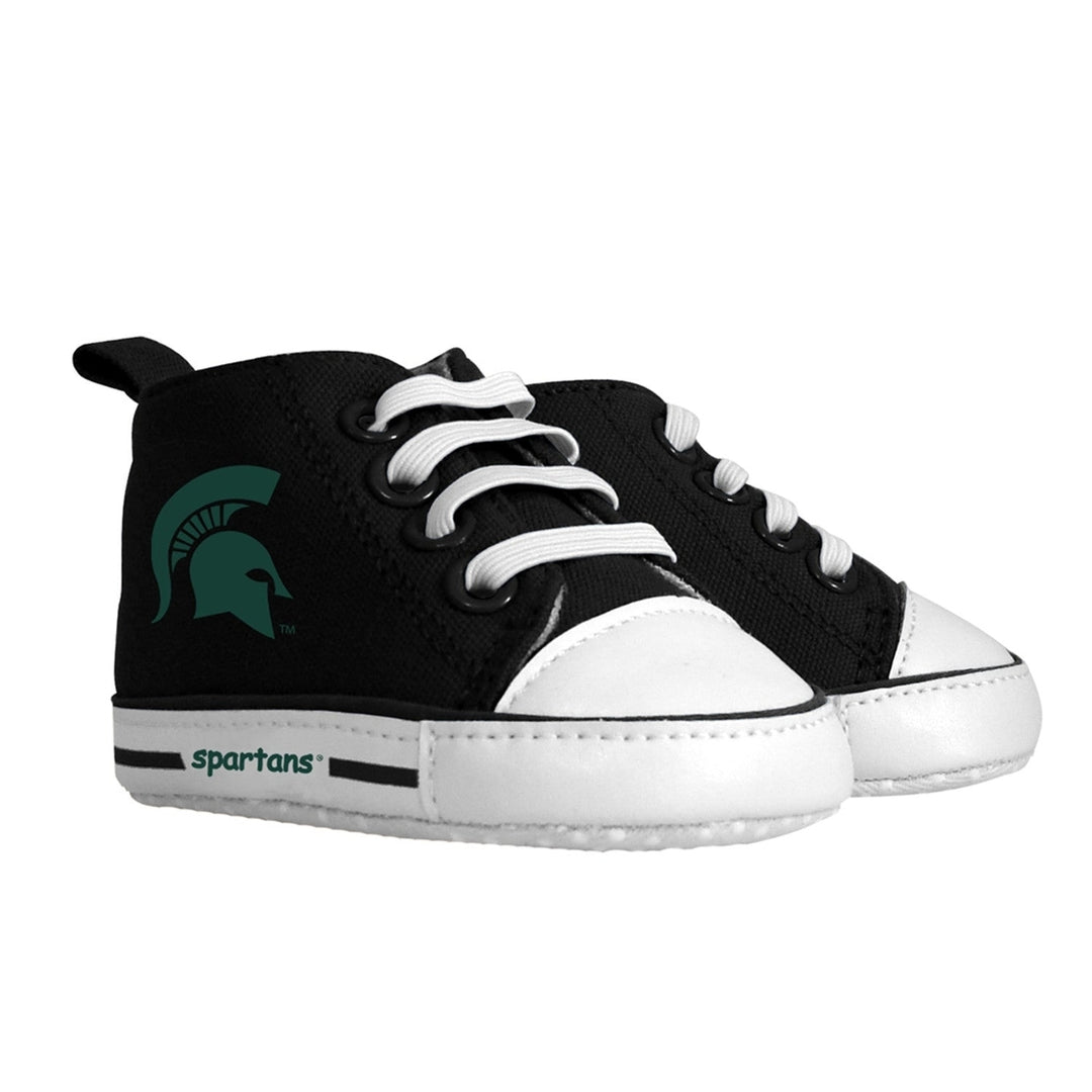 Michigan State Spartans Baby Gift Set 2-Piece Bib Pre-Walkers 100 Cotton Image 2