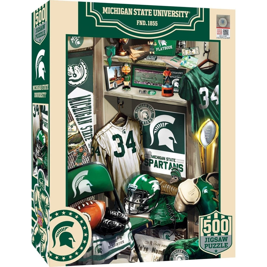 Michigan State Spartans - Locker Room 500 Piece Jigsaw Puzzle Image 1