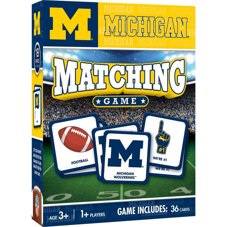 Michigan Wolverines Matching Game Image 1