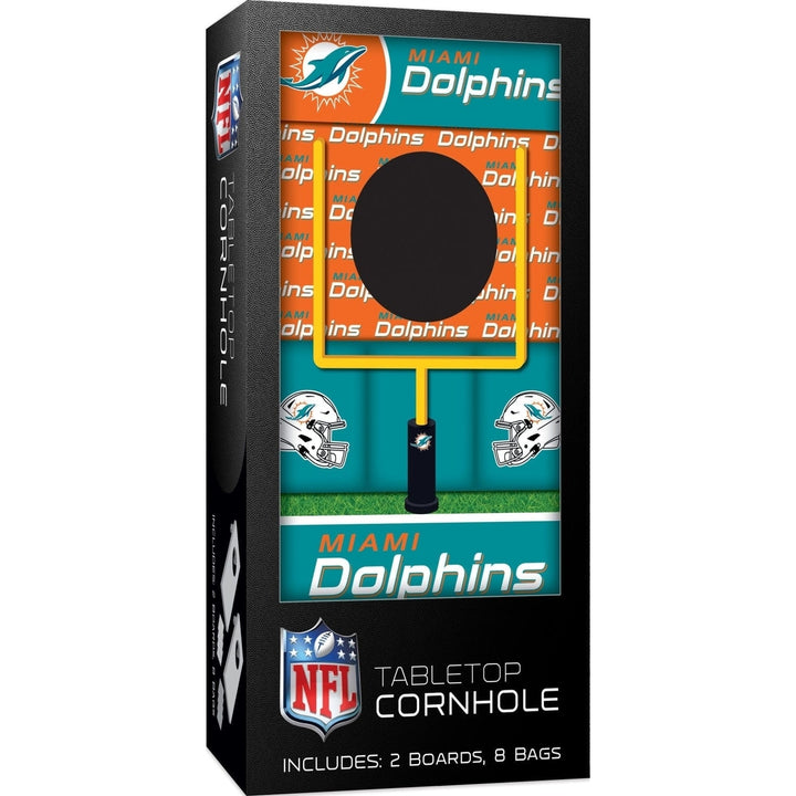 Miami Dolphins - NFL Tabletop Cornhole Image 1