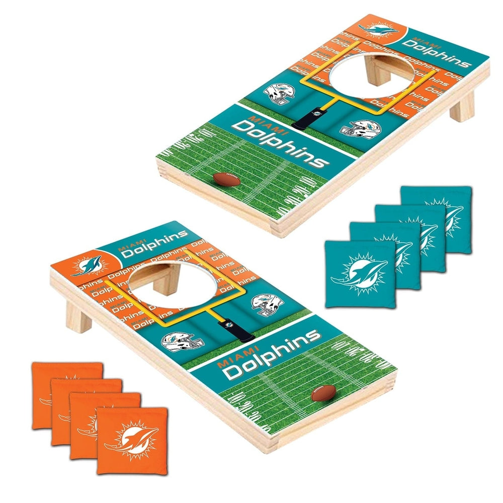 Miami Dolphins - NFL Tabletop Cornhole Image 2