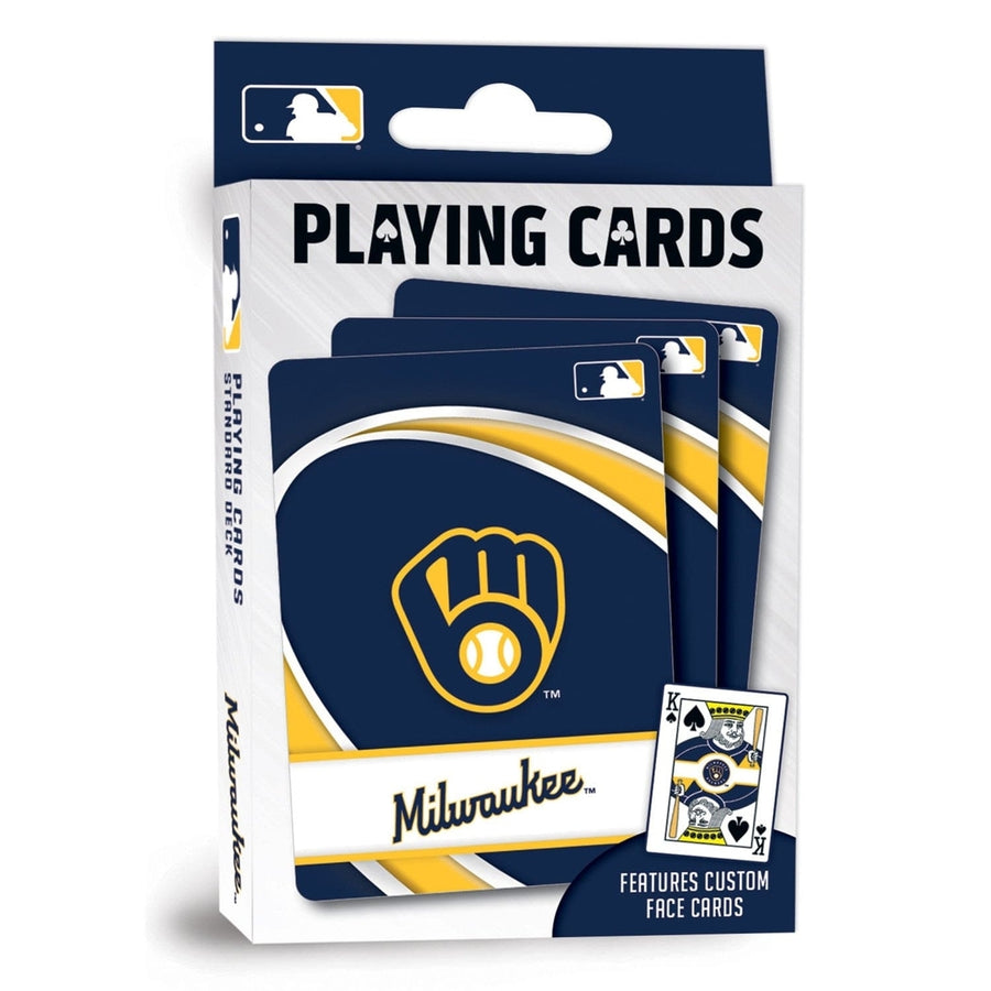 Milwaukee Brewers Playing Cards 54 Card Deck Officially Licensed MLB Team Cards Image 1