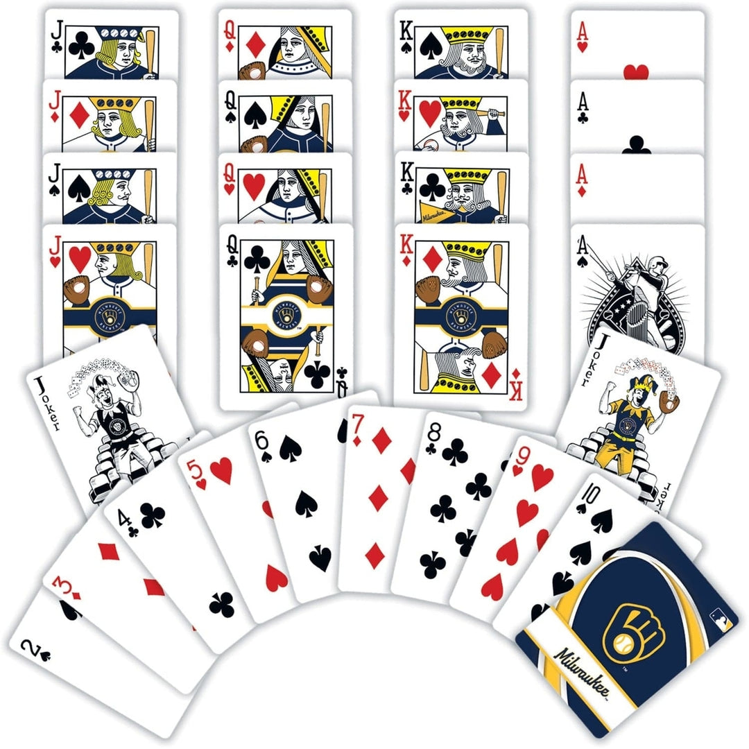 Milwaukee Brewers Playing Cards 54 Card Deck Officially Licensed MLB Team Cards Image 2