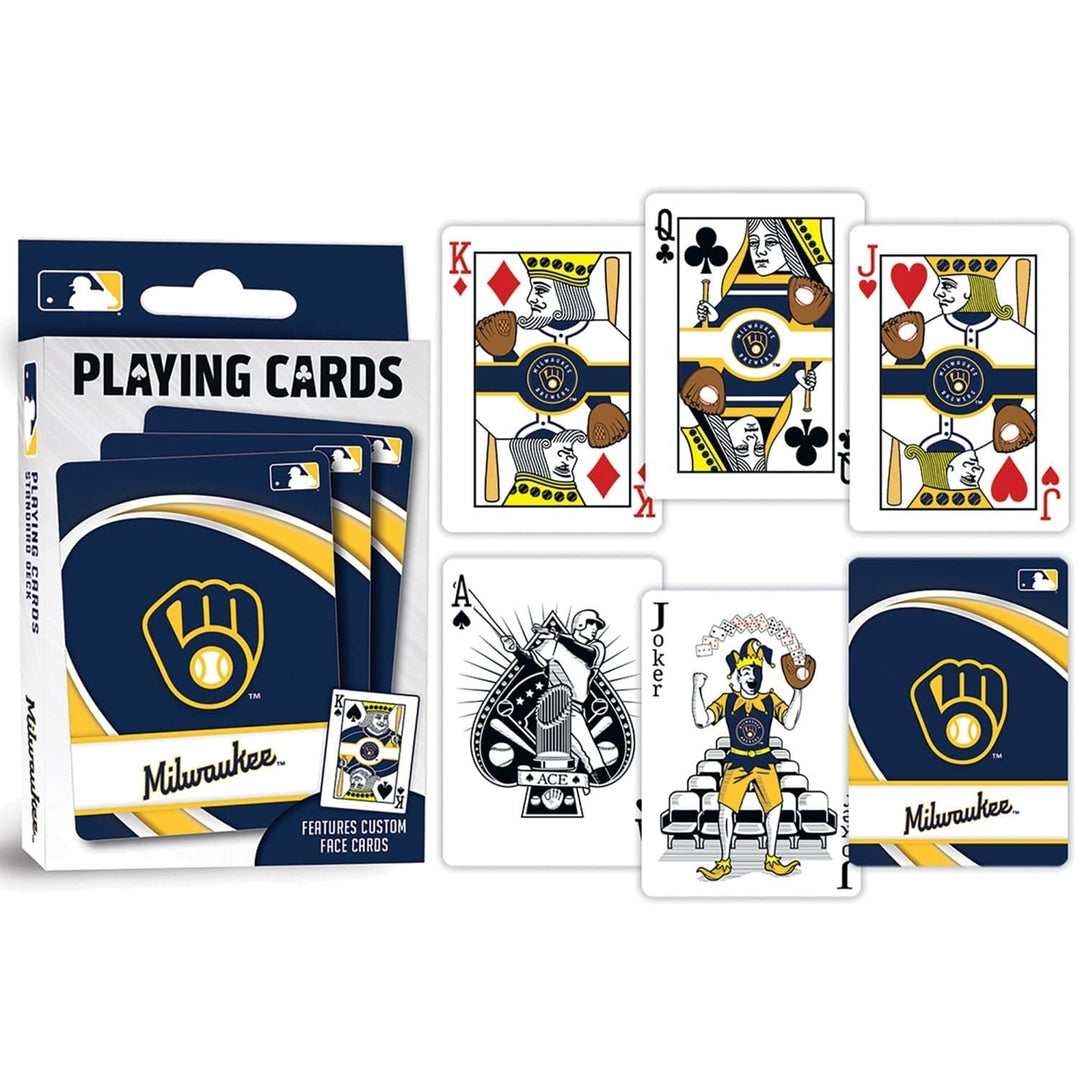 Milwaukee Brewers Playing Cards 54 Card Deck Officially Licensed MLB Team Cards Image 3