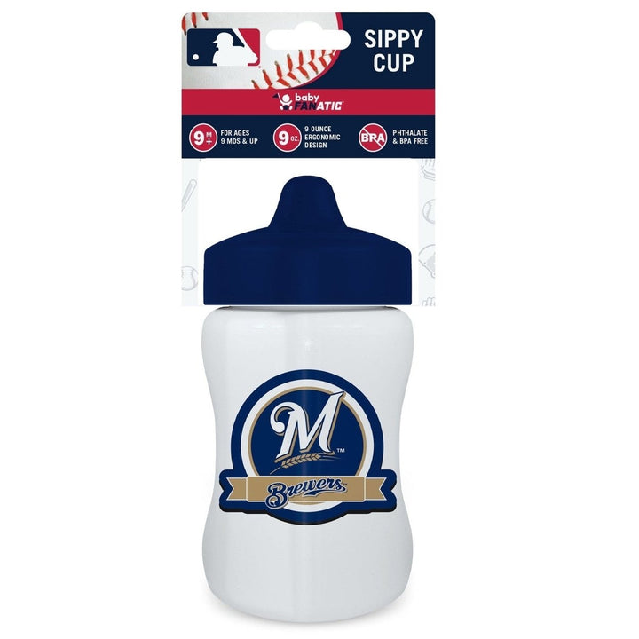 Milwaukee Brewers Sippy Cup 9oz BPA Free Shatterproof Baby Fanatic Toddler Cup Image 2