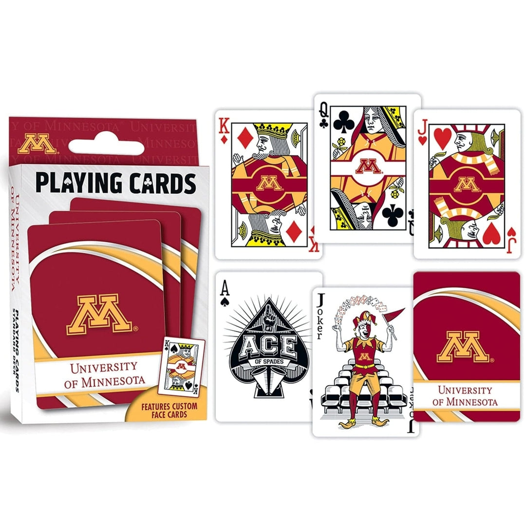 Minnesota Golden Gophers Playing Cards 54 Card Deck NCAA Team Poker Cards Image 3