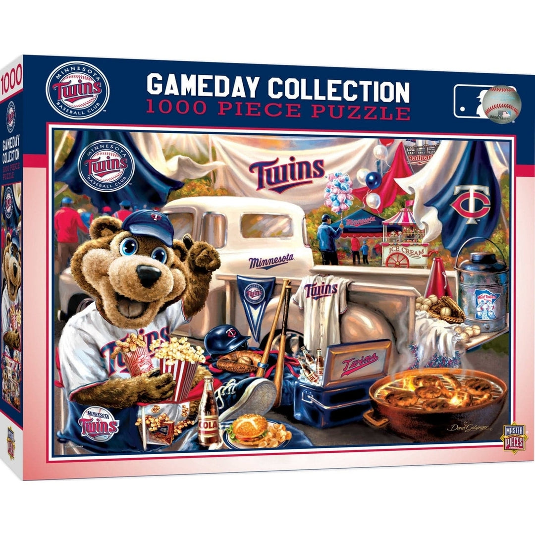 Minnesota Twins 1000 Piece Jigsaw Puzzle MasterPieces Recycled Material 19.25x26.75 Image 1