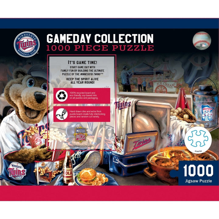 Minnesota Twins 1000 Piece Jigsaw Puzzle MasterPieces Recycled Material 19.25x26.75 Image 3