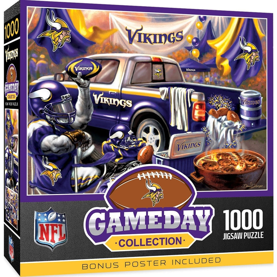 Minnesota Vikings 1000 Piece Jigsaw Puzzle Eco-Friendly 19.25 x 26.75 inches Image 1