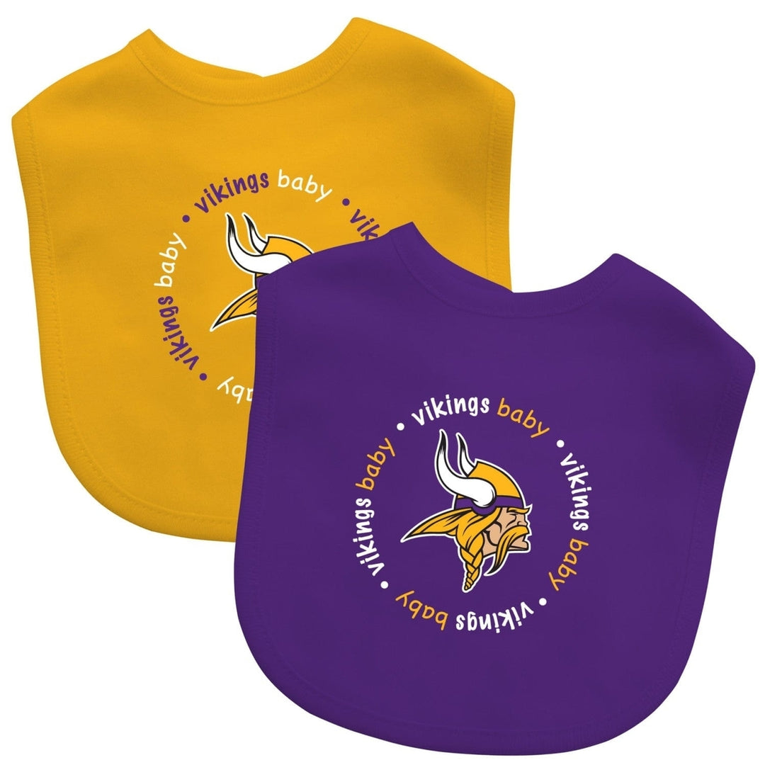 Minnesota Vikings - Baby Bibs 2-Pack Image 1