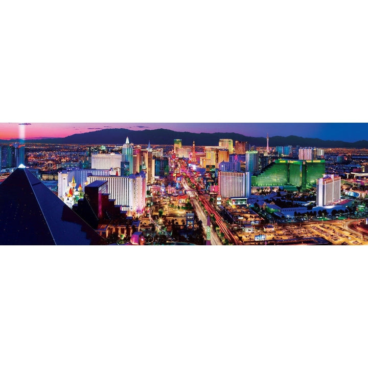 American Vista Las Vegas 1000 Piece Panoramic Jigsaw Puzzle Skyline View Image 2