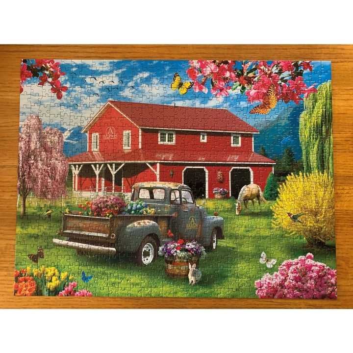 MasterPieces 750 Piece Lazy Days Jigsaw Puzzle 18x24 Alan Giana Seaside Retreat Image 4