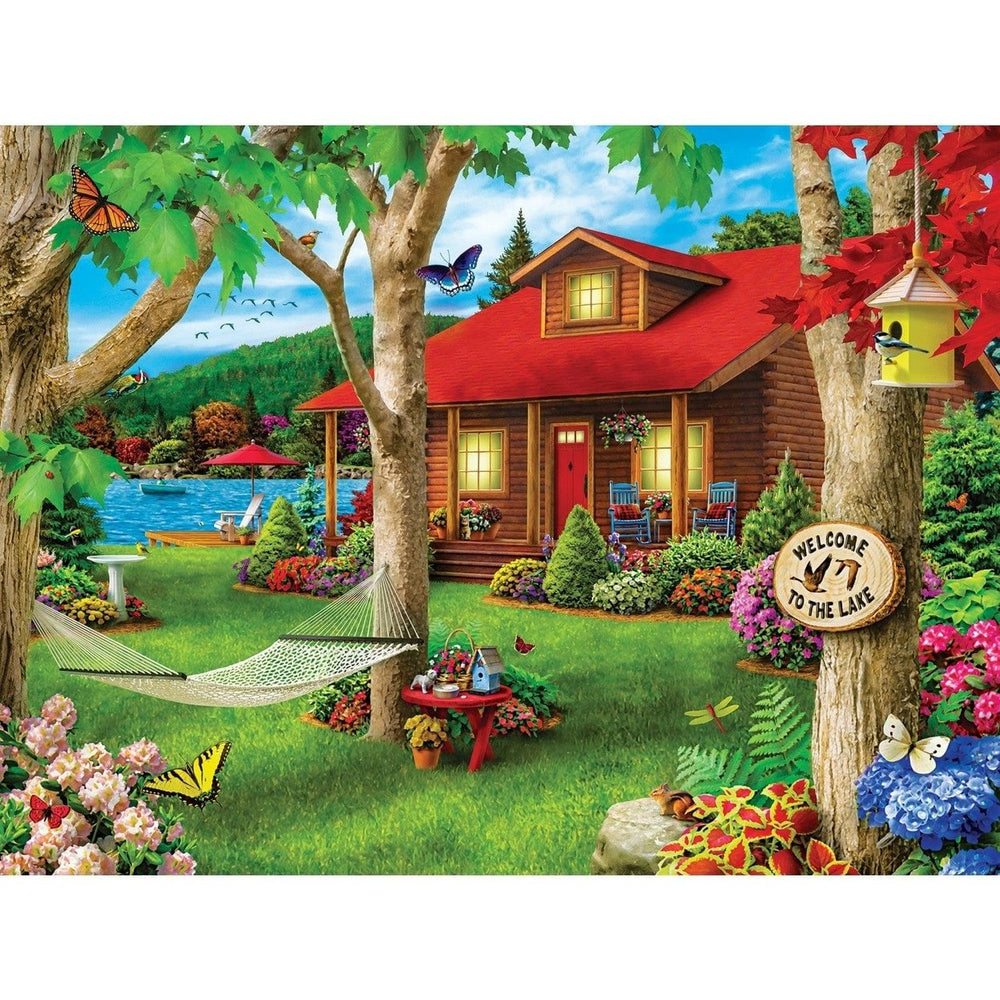 MasterPieces Lazy Days Lakeside Retreat 750 Piece Jigsaw Puzzle 18x24 inches Image 2